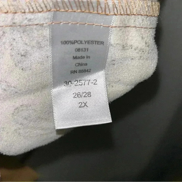 Woman Within Plus Size 2X (26-28) Faux Suede Moleskin Button Shirt Top Brown Tan - Picture 5 of 12